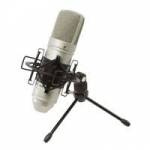 Tascam TM-80 (TM80) Condenser Microphone including Shock-Absorbing Suspension, Table-Top Mic Stand & 1.8m XLR Male - Female Mic Cable Tascam TM-80 (TM80) Condenser Microphone including Shock-Absorbing Suspension, Table-Top Mic Stand & 1.8m XLR Male - Female Mic Cable